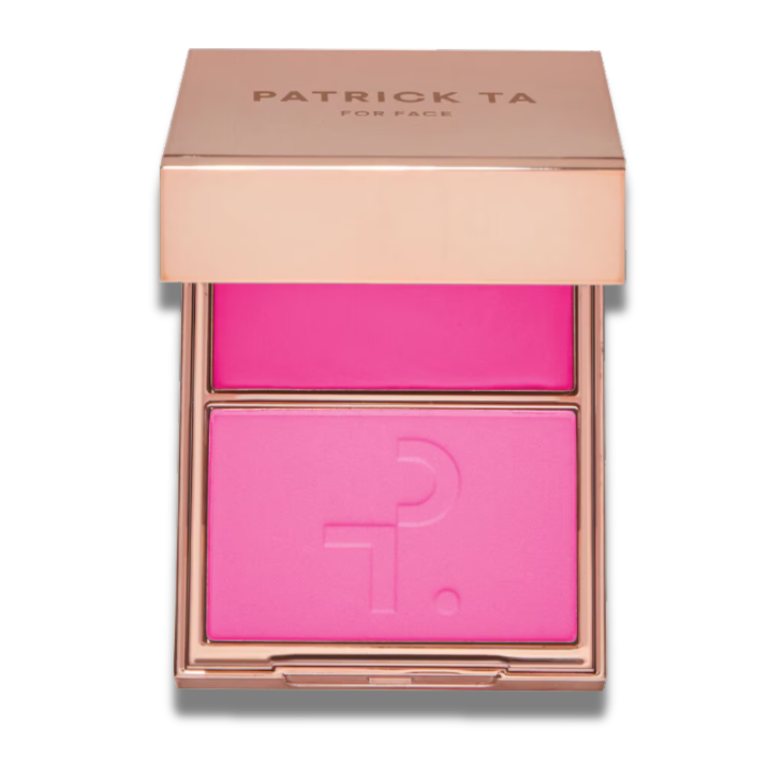 PATRICK TA DOUBLE-TAKE CREME & POWDER BLUSH DUO SHE'S GIVING