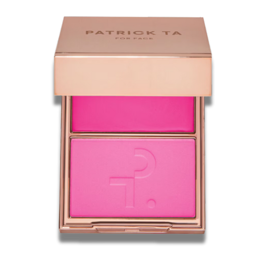 PATRICK TA DOUBLE-TAKE CREME & POWDER BLUSH DUO SHE'S GIVING